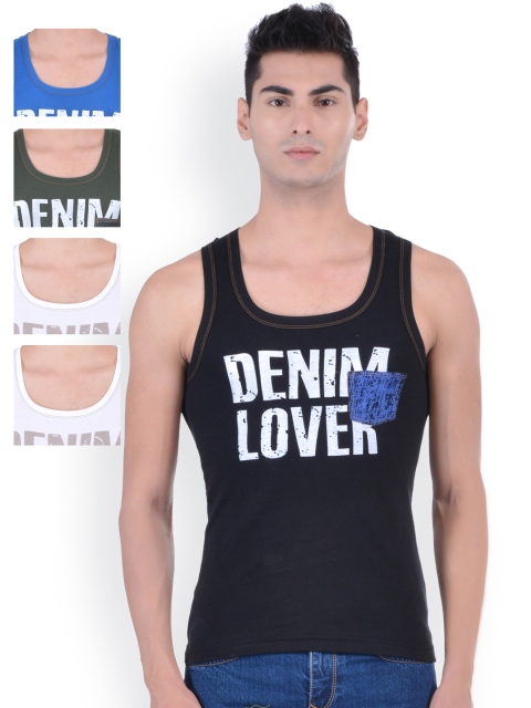 

ONN Pack of 5 Printed Innerwear Vests ONN_DENIMZ_AST_NY821, Multi