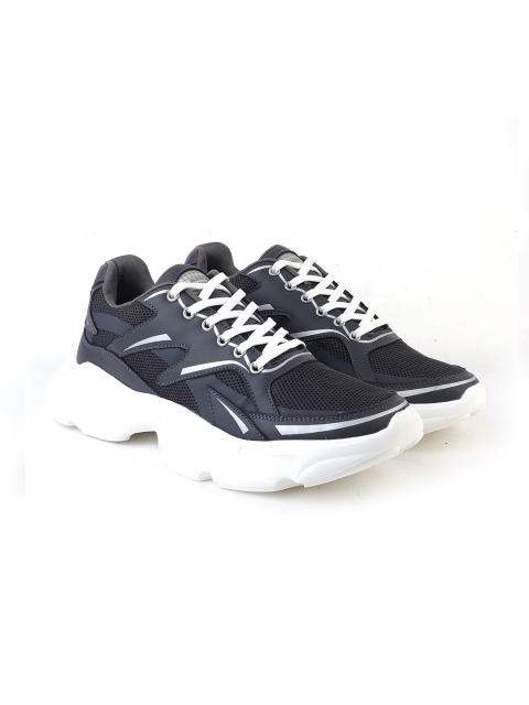 

Alberto Torresi Men Grey & White Mesh Running Shoes