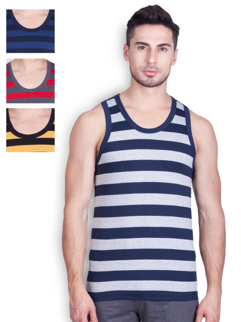 

ONN Pack of 4 Striped Innerwear Vests ONN_TRENDZ_AST_NR621, Multi