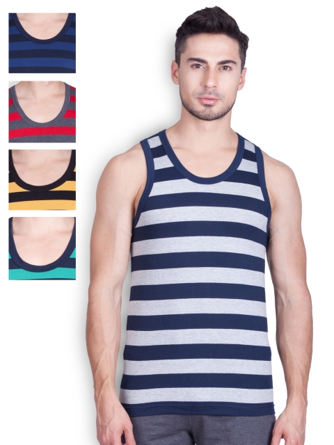 

ONN Pack of 5 Striped Innerwear Vests ONN_TRENDZ_AST_NR621, Multi