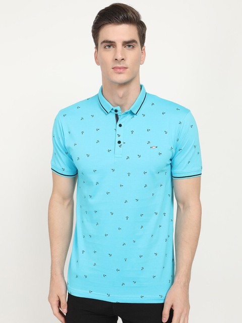 

V2 Value & Variety Men Blue Floral Printed T-shirt