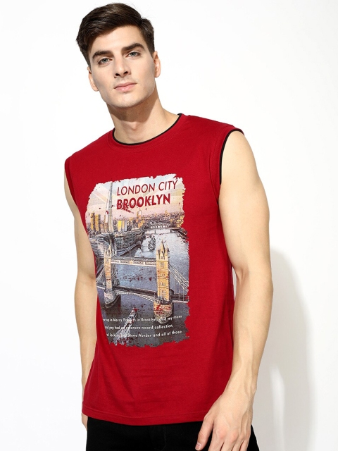 

V2 Value & Variety Men Maroon Typography Printed T-shirt