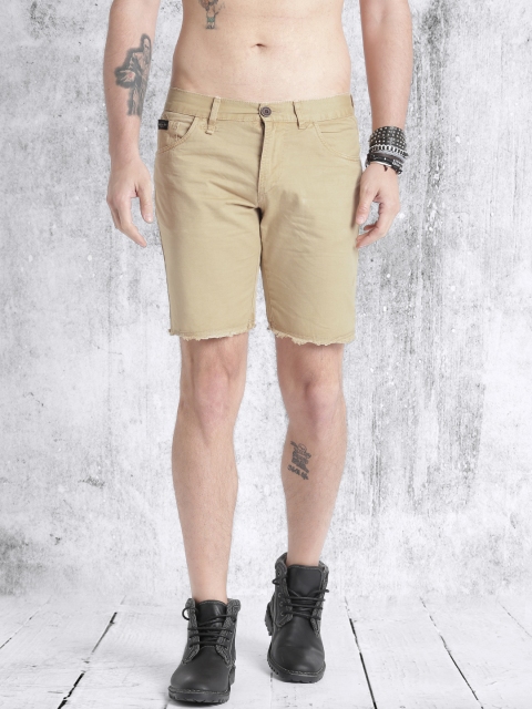 

Roadster Men Beige Solid Regular Fit Chino Shorts