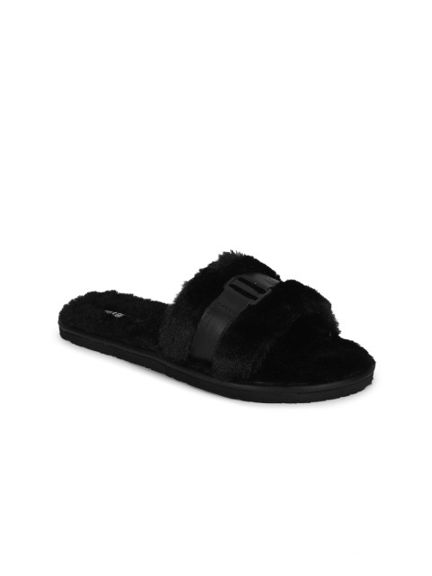 

Truffle Collection Women Black Open Toe Flats