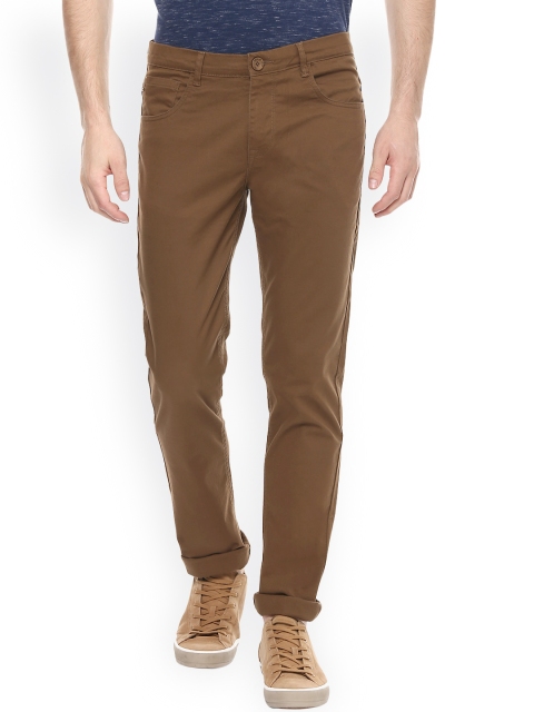 

SPYKAR Brown Slim Fit Chino Trousers