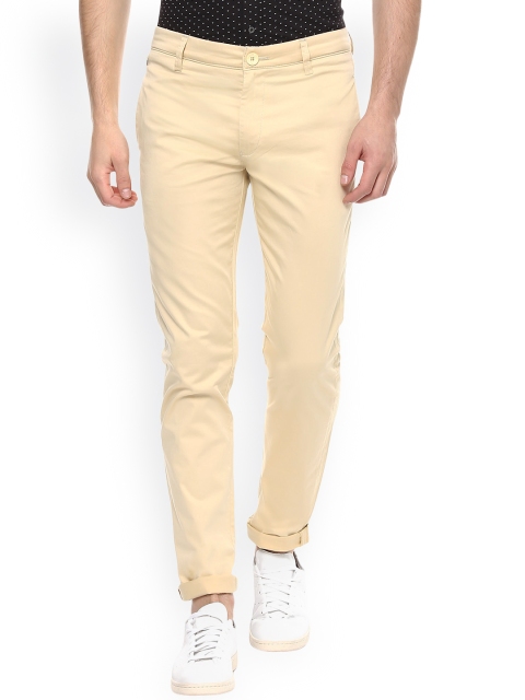 

SPYKAR Beige Slim Fit Chino Trousers