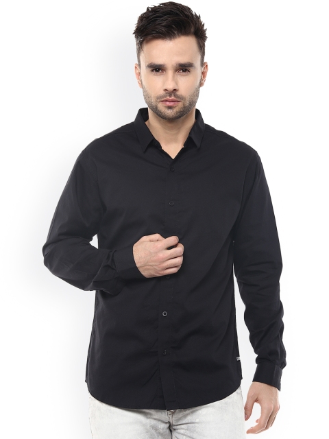 

SPYKAR Men Black Slim Fit Casual Shirt