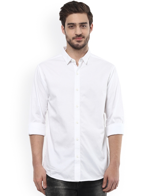 

SPYKAR Men White Slim Fit Casual Shirt