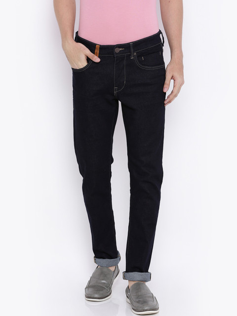 

U.S. Polo Assn. Denim Co. Men Navy Brandon Slim Tapered Fit Stretchable Jeans, Navy blue