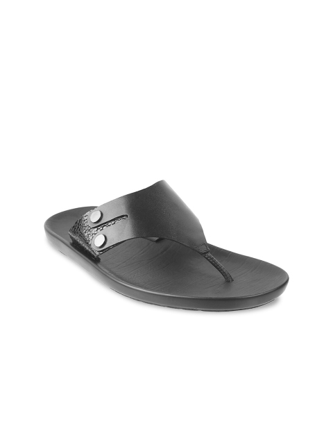 

Metro Men Black Leather Comfort Sandals