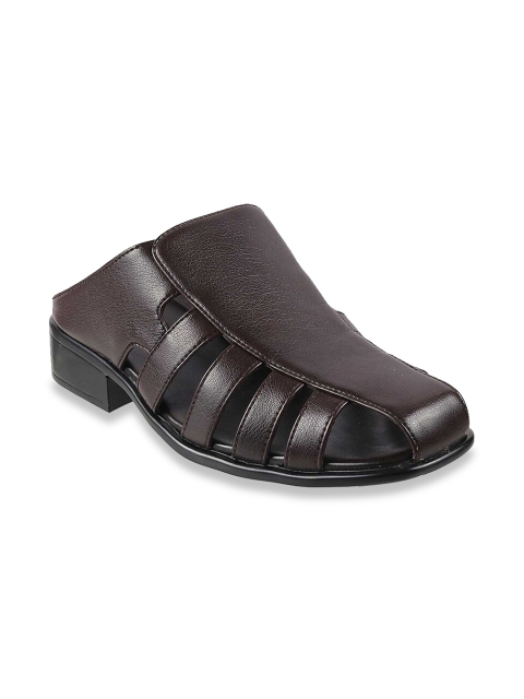 

Metro Men Maroon Leather Fisherman Sandals