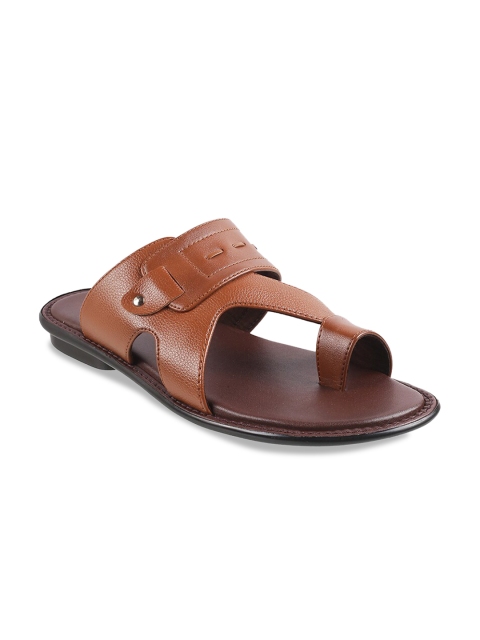 

Metro Men Tan Ethnic Leather Comfort Sandals