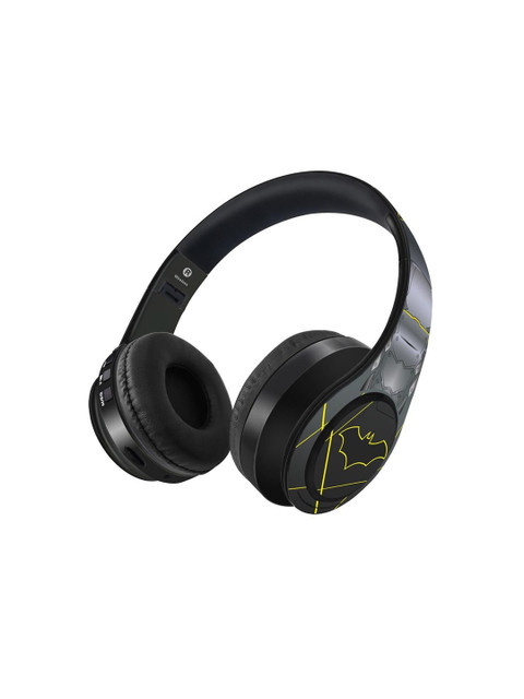 

macmerise Black Printed Suit up Batman Decibel Wireless On Ear Headphones