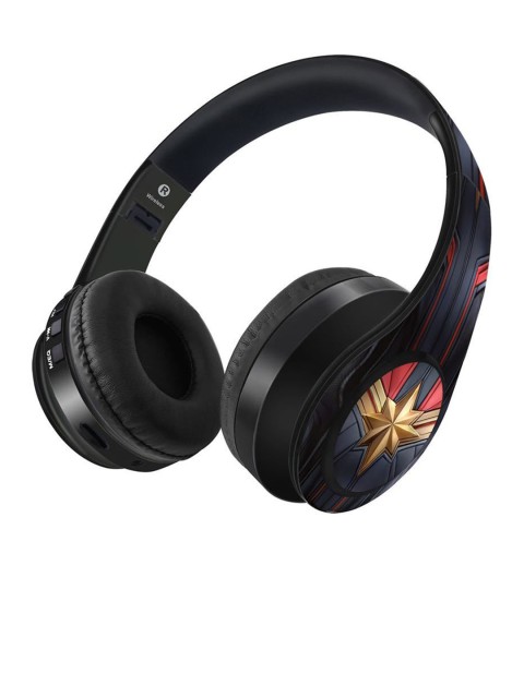 

macmerise Black & Red Printed Decibel Wireless On Ear Headphone