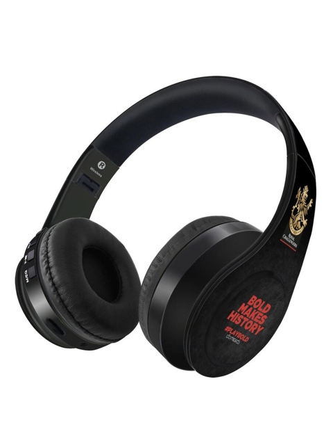 

macmerise Black Solid Over-Ear Wireless Headphones