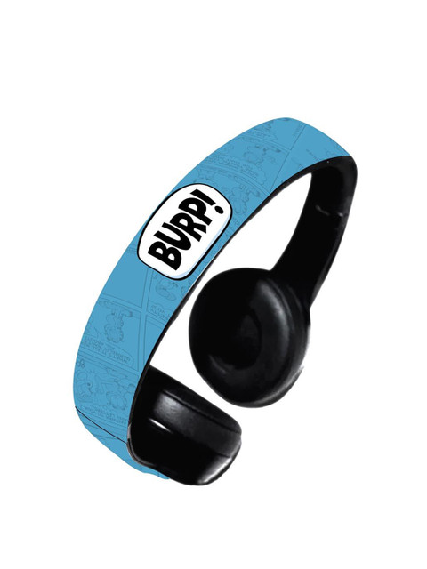 

macmerise Blue Printed Perfect Food Decibel Wireless On Ear Headphones