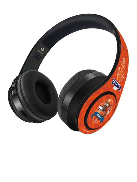 

macmerise Orange Printed Zuma Paw Patrol Decibel Wireless On Ear Headphones