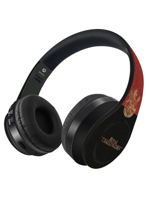 

macmerise Black & Brown Printed RCB Color Block Decibel Wireless On Ear Headphones