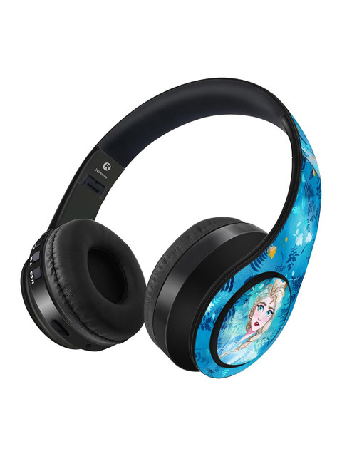 

macmerise Blue Printed Wildly Powerful Decibel Wireless On Ear Headphones