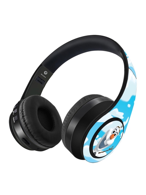 

macmerise Blue & Black Olaf Printed Decibel Wireless On Ear Headphones
