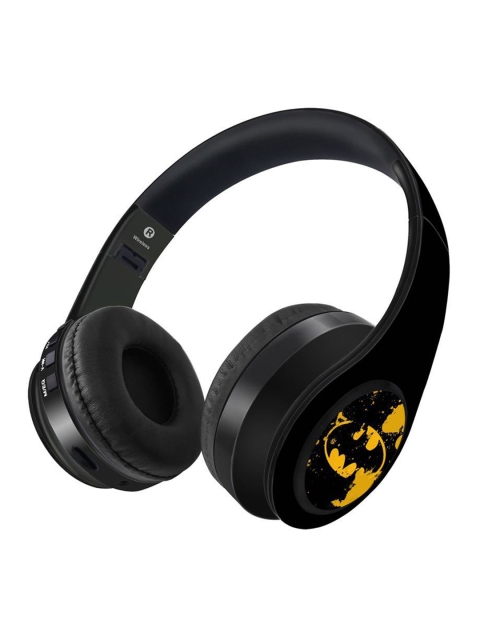 

macmerise Black & Yellow Batman Classic Decibel Wireless On Ear Headphones