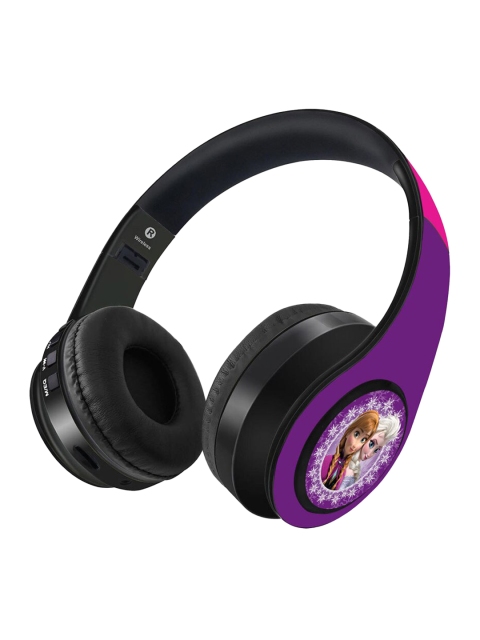 

macmerise Purple & Pink Frozen Purple Love Decibel Wireless On Ear Headphones