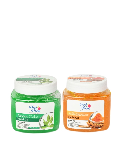 

Pink Plums Set of 2 Paraben Free Haldi Chandan & Neem Face & Body Facial Gel, Multi