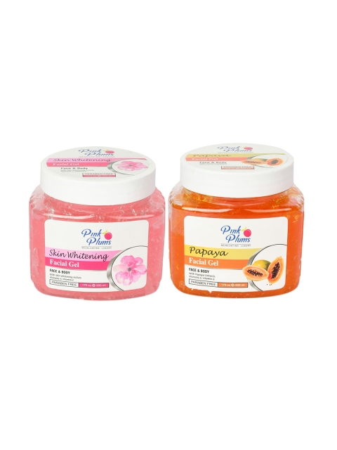 

Pink Plums Papaya & Skin Whitening Face & Body Gel- 500 ml each, Multi