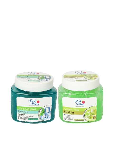 

Pink Plums Set of Ice Cool Mint Facial Gel & Green Tea Facial Gel - 500 ml Each