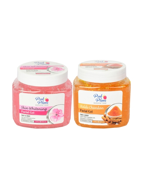 

Pink Plums Pack of 2 Paraben Free Facial Gel - 500ml Each, Multi