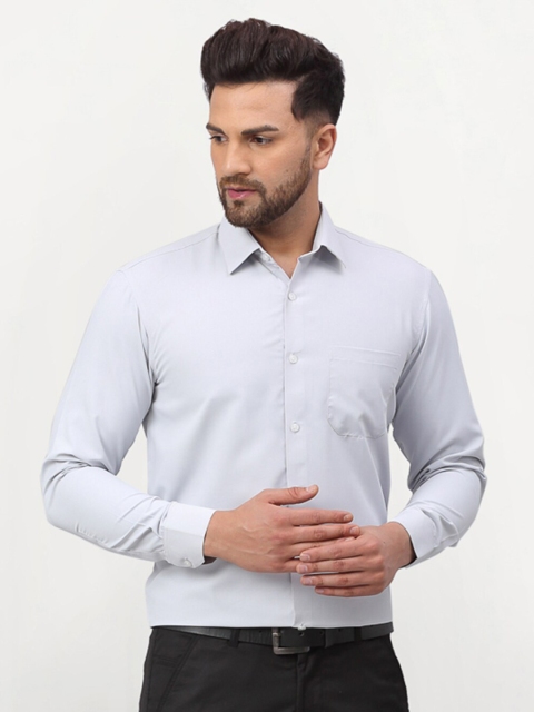 

JAINISH Men Grey Standard Formal Shirt