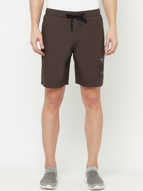 

Octave Men Brown Regular Fit Solid Sports Shorts