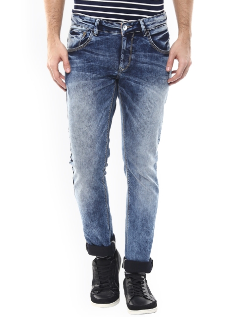 

SPYKAR Men Blue Skinny Fit Low-Rise Clean Look Jeans
