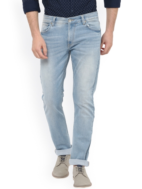

SPYKAR Men Blue Tapered Fit Low-Rise Clean Look Jeans