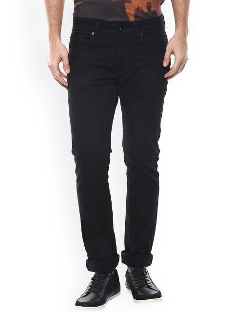 

SPYKAR Men Black Tapered Fit Low-Rise Clean Look Jeans