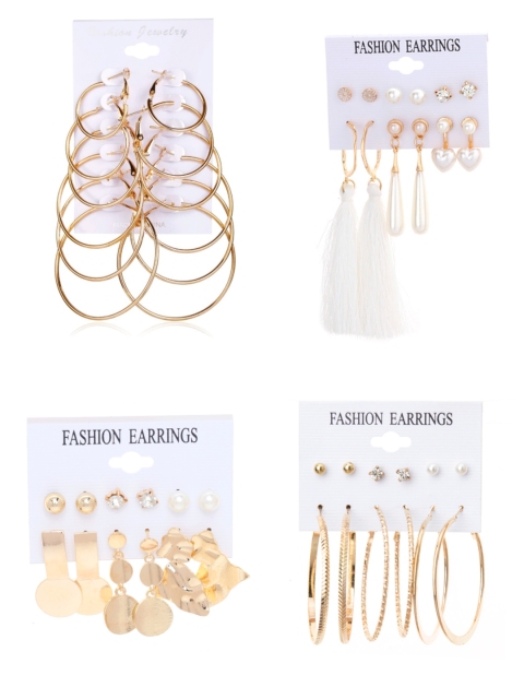 

ANNA CREATIONS Multicoloured Contemporary Studs Earrings, Multi