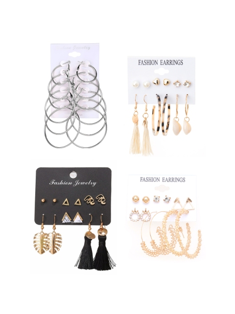 

ANNA CREATIONS Multicoloured Contemporary Studs Earrings, Multi