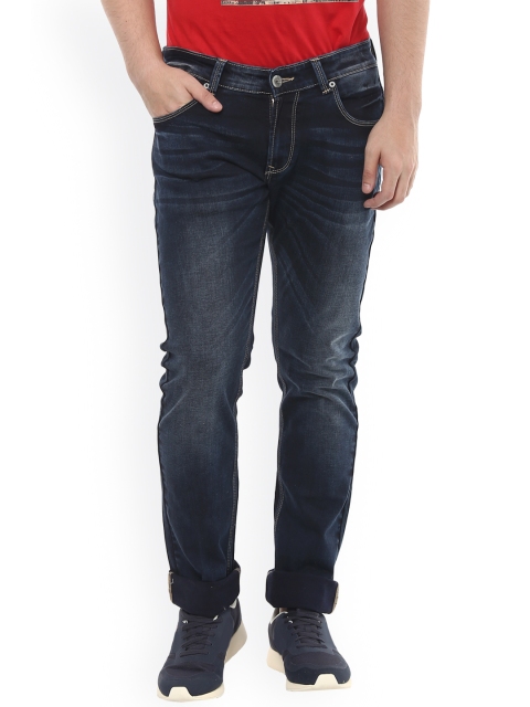 

SPYKAR Men Navy Skinny Fit Low-Rise Clean Look Jeans, Navy blue