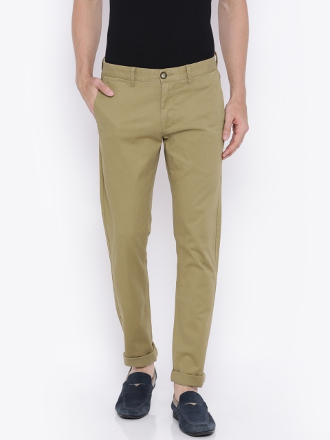 

U.S. Polo Assn. Men Khaki Solid Chino Trousers