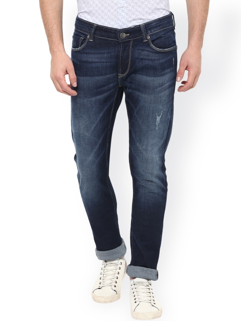 

SPYKAR Men Blue Skinny Fit Low-Rise Low Distress Jeans