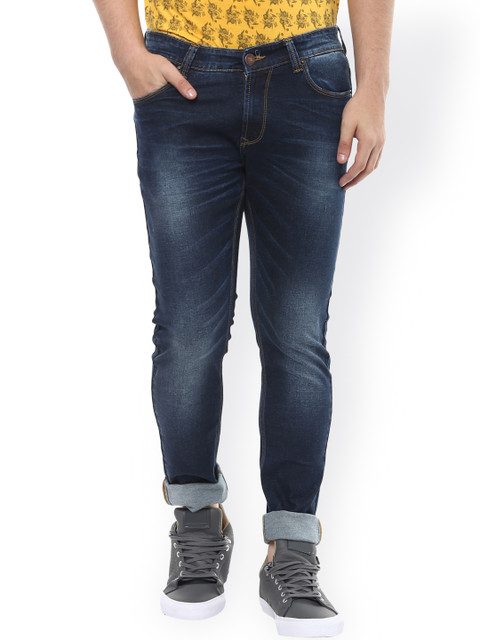 

SPYKAR Men Blue Super Skinny Fit Low-Rise Clean Look Jeans