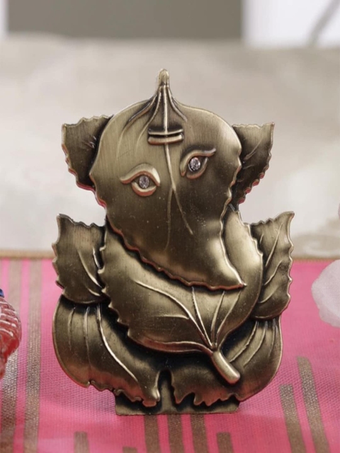 

Gallery99 Gold-Toned Lord Ganpati Idol Showpiece