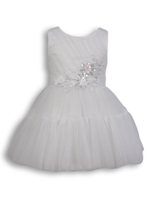 

Hopscotch Girls White Sequin Embellished Party Dress