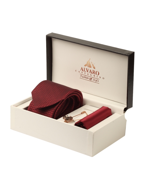 

Alvaro Castagnino Men Maroon Accessory Gift Set