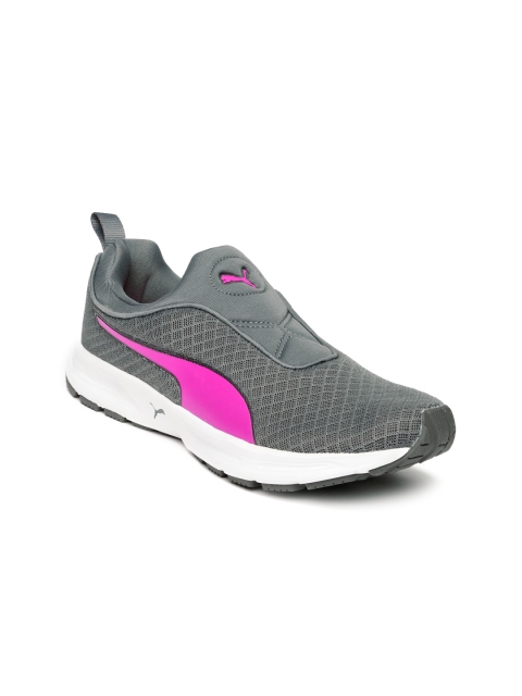 

Puma Women Grey Burst Slip-On IDP Running Shoes