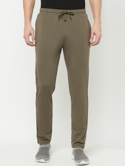 

Octave Men Olive-Green Solid Cotton Track Pant