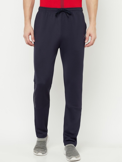 

Octave Men Navy Blue Solid Cotton Track Pants