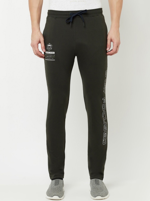 

Octave Men Olive Solid Cotton Track Pant