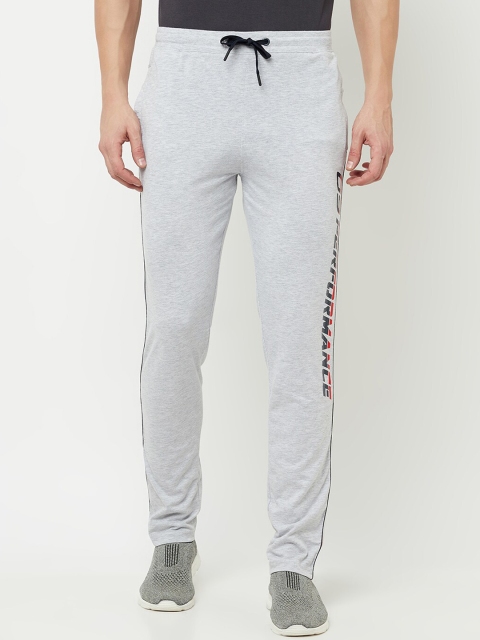 

Octave Men Grey Melange Solid Cotton Track Pants