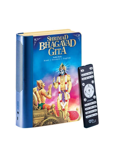 

Shemaroo Shrimad Bhagavad Gita Available in English Hindi & Sanskrit Bluetooth Speaker, Blue